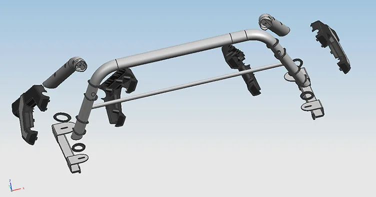 Applicable to Navara gantry anti-roll frame cage tail box compartment guardrail frame modification carNAVARAPickup Truck_1