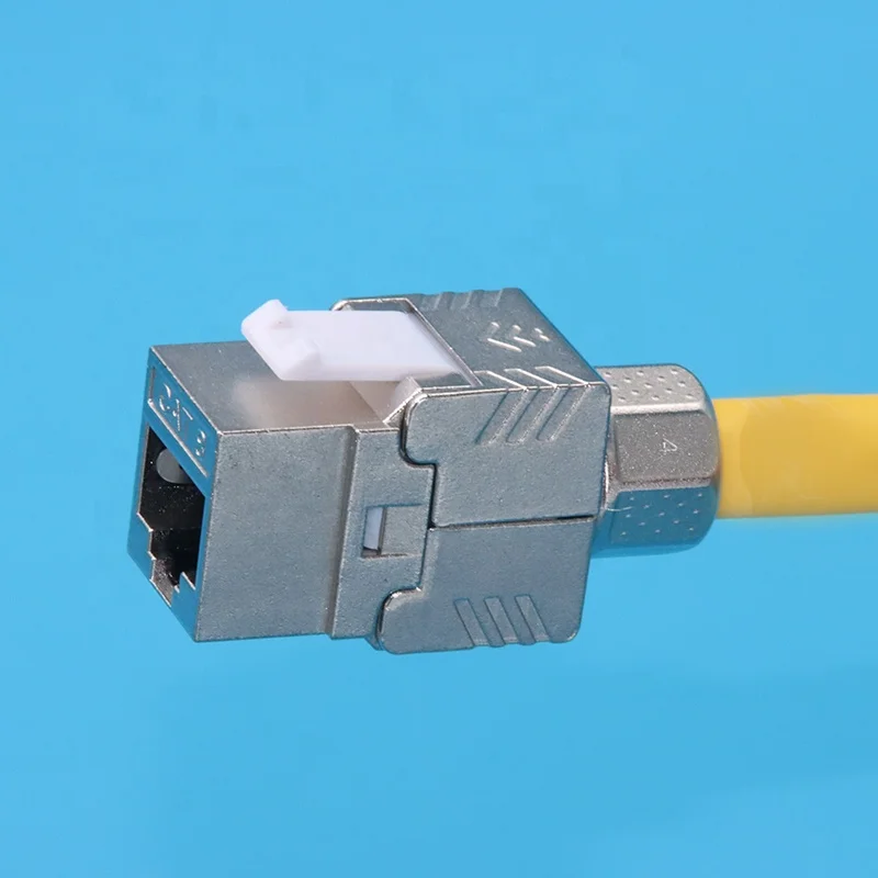 Cat8 Rj45 Terminal Jack Keystone 24 Port 48 Port 19 Inch 1u Shield