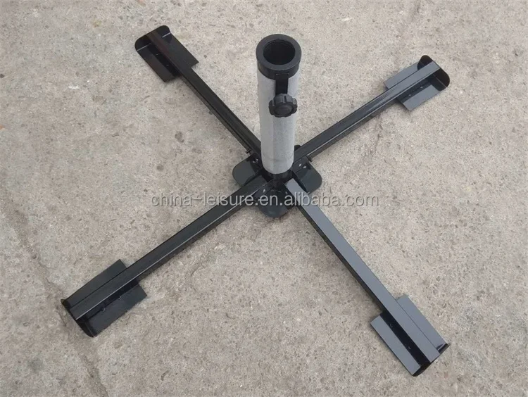 Promotional Cheap Metal Steel Cross Umbrellas Parasol Base