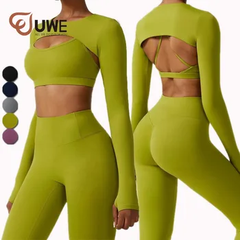 New Yoga 4 Piece Suit High Quality Women's Active Wear Gym Fitness ...