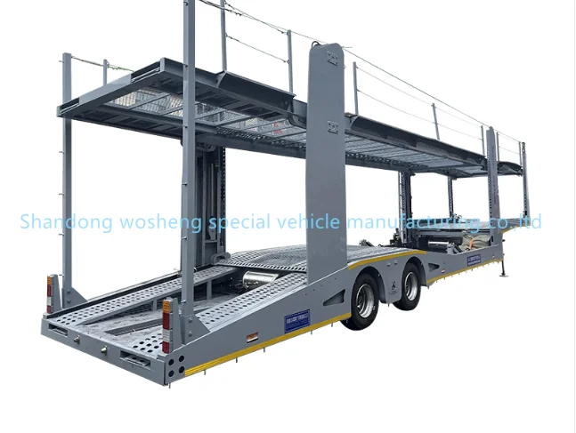 WS China Factory Double-decker Vehicle Truck Trailer Car Transport Trailer