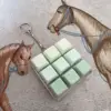Coque à neuf touches vert clair série os de serpent avec lumières