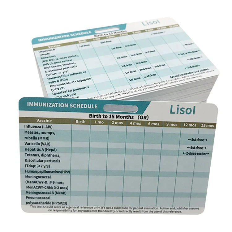 Nursing Student Plastic Badge Reference Cards for Nurse