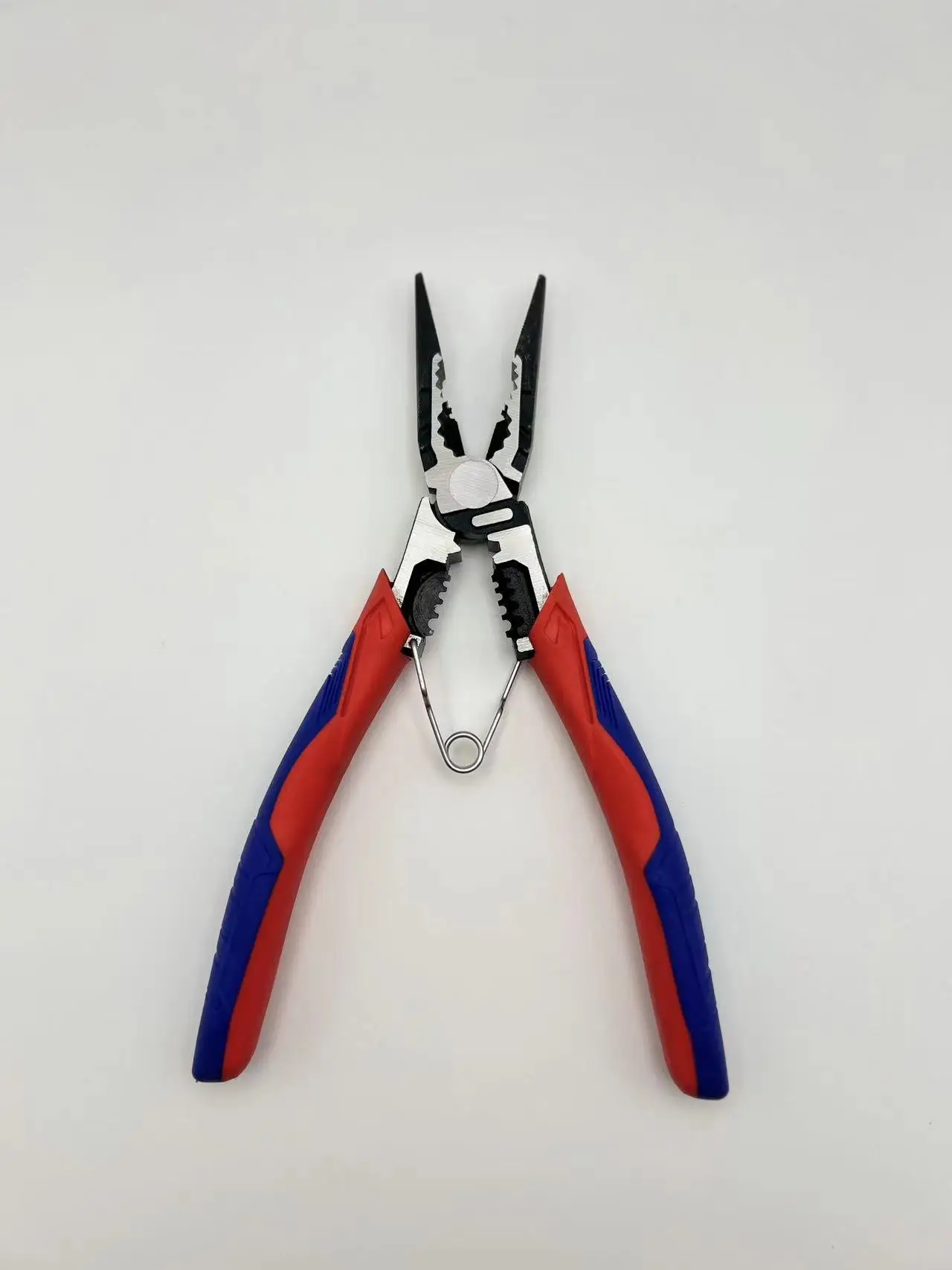 DIY Industrial Grade Crimping Pliers Serrated Jaw Surface Plastic Molded Handle Wire Stripper Cutting Applications factory