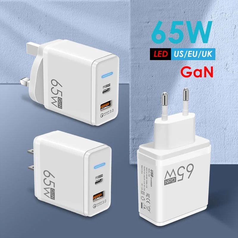 65W PD33W Type C Wall Charger Fast Charging Adapter