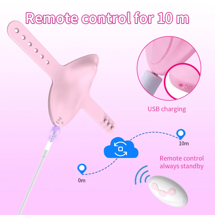 Top Lady Couple Pour Femme Clitoriste Pleasure 10 Frequency Remote Control Wireless Panties Vibrator Sex Toy For Woman