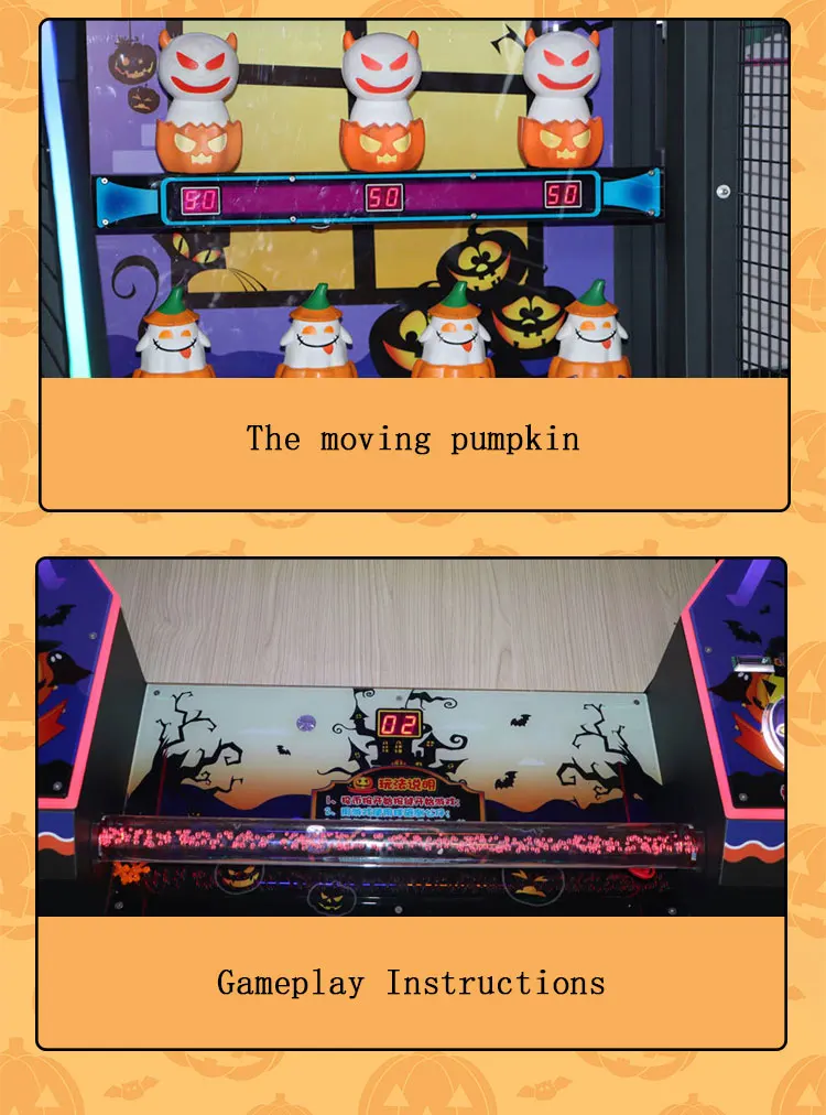Funpark Factory Direct Amusement Throw Balls Ticket Pumpkin Party 2 Redemption Coin Operated Games for Game Center details