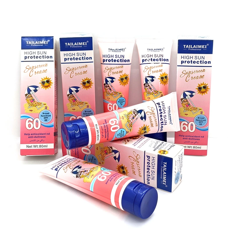 SC009 TAILAIMEI Spf 60 Suncream Protection Sun Protector Cream Block for Face Moisturizing Skin Care Organic Sun Screen Cream