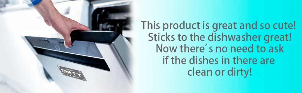 Clean Dirty Dishwasher Sign Magnet Custom Double Sided Magnetic ...