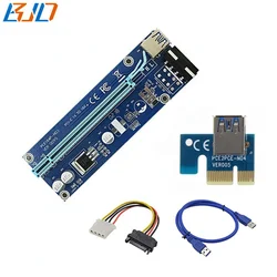 VER 009s GPU Riser PCI-E 1x to 16x Riser Card with 60CM USB 3.0 Cable for Graphics Card