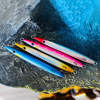 Direct Supply From Source Factory Wholesale Metal Jig Lure Iron Plate Quick Retrieve Lead Fish Bait 40g 50g 60g Saltwater Fish – Metal Jig – view 2