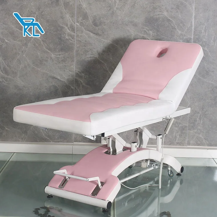 Cheap Price Adjustable Luxury Body Treatment Spa Treatment Beauty Salon Cosmetics Eyelash 3 Electric Motor Facial Massage Bed
