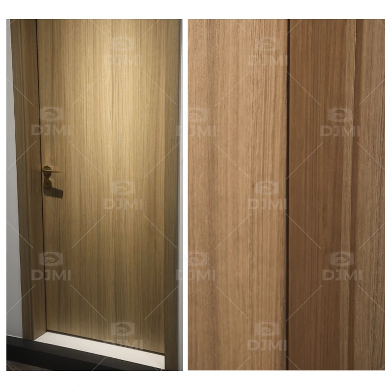 DJMI Foshan Factory Price Custom Color Wood Plastic Composite Sheesham Wood Door Designs
