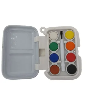 8 Watercolor Paint Set Portable Travel Water Color Paint Set With Mini Water Brushes
