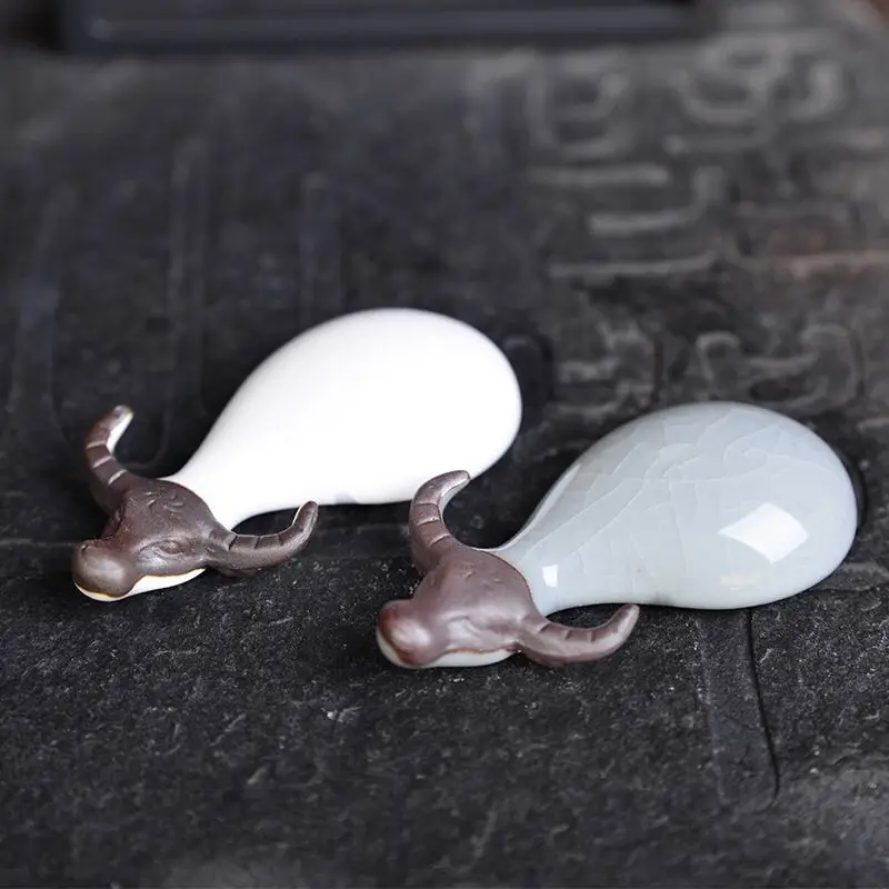 Cow Tea Pet Pottery Tea Table Decorative Ornaments Tea Pet Animal Set