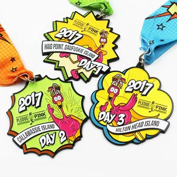 Oneway 3D metal gold triathlon finisher marathon running sports medals custom medal trophies and medals