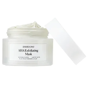 OEM ODM Natural Organic AHA Rice Peeling Cream Face and Body Exfoliating Scrub for Deep Cleansing Hydrating Moisturizing