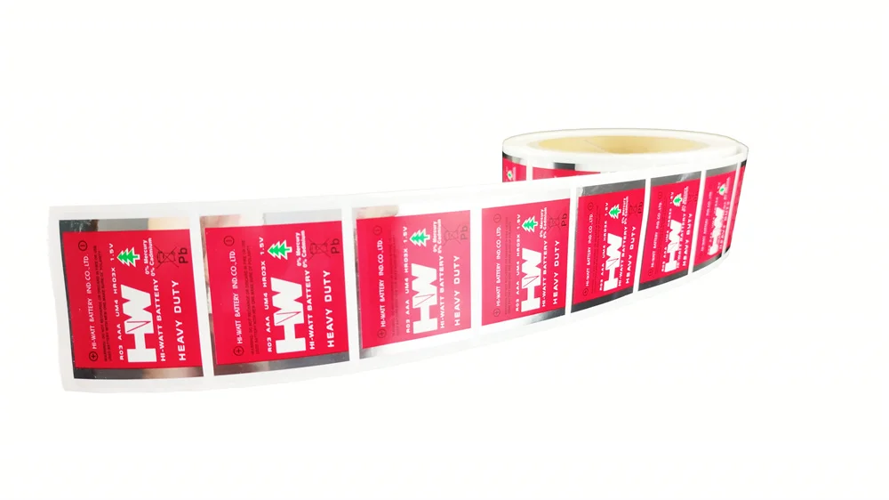 Customized Battery Logo Label Sticker Battery Packaging Label ...