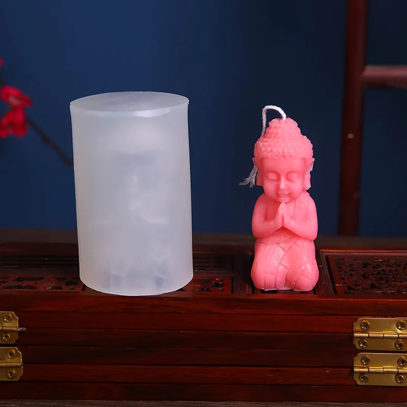 Stampi In Silicone Per Candele Buddha 3D - Set Da 2, Per Candele, Saponi, Resina E Gesso, Riusabili E Facili Da Usare