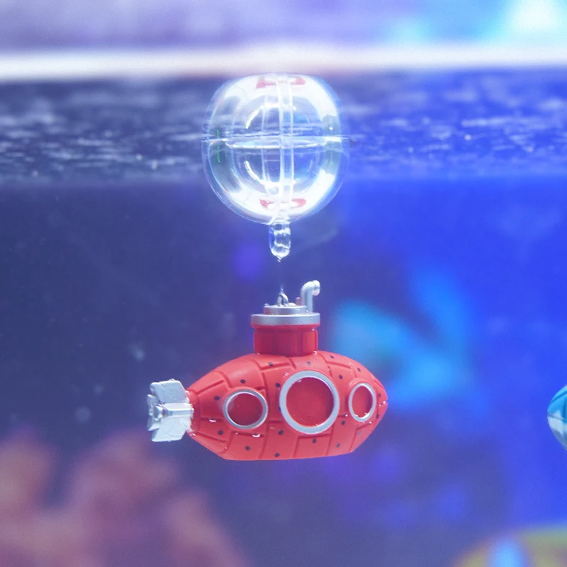 4 Colors Small Mini PVC Plastic Floating Submarine Ready to Ship Colorful Floating Decoration for Aquarium Fish Tank Accessories