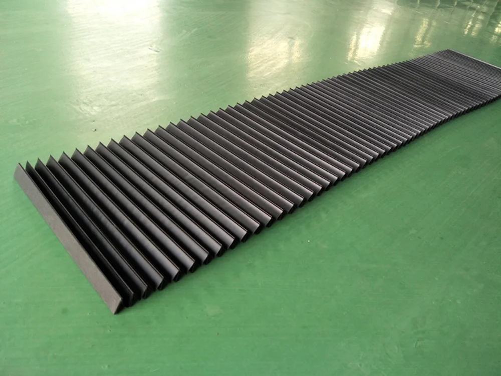 Rectangular Accordion Bellows Cover - Flame Retardant Textile Dust