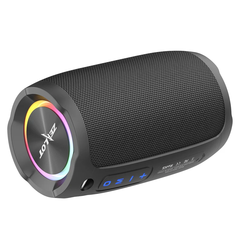 IP67 Waterproof LED Lighting Unique Design 10W Wireless Speakers Music Box New Bluetooth Speaker Zealot S49