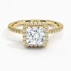 1 carat moissanite ring (princess cut)
