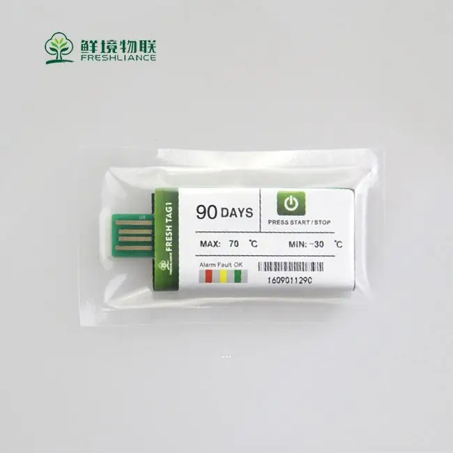 Fresh Tag 1 30days Paperless Recorder Data Logger Refrigerator Temperature Meter