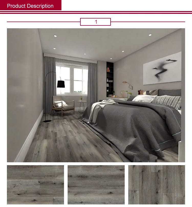 New Arrival Wooden  Indoor PVC Vinyl Flooring SPC / WPC / Dry Back/ Loose Lay