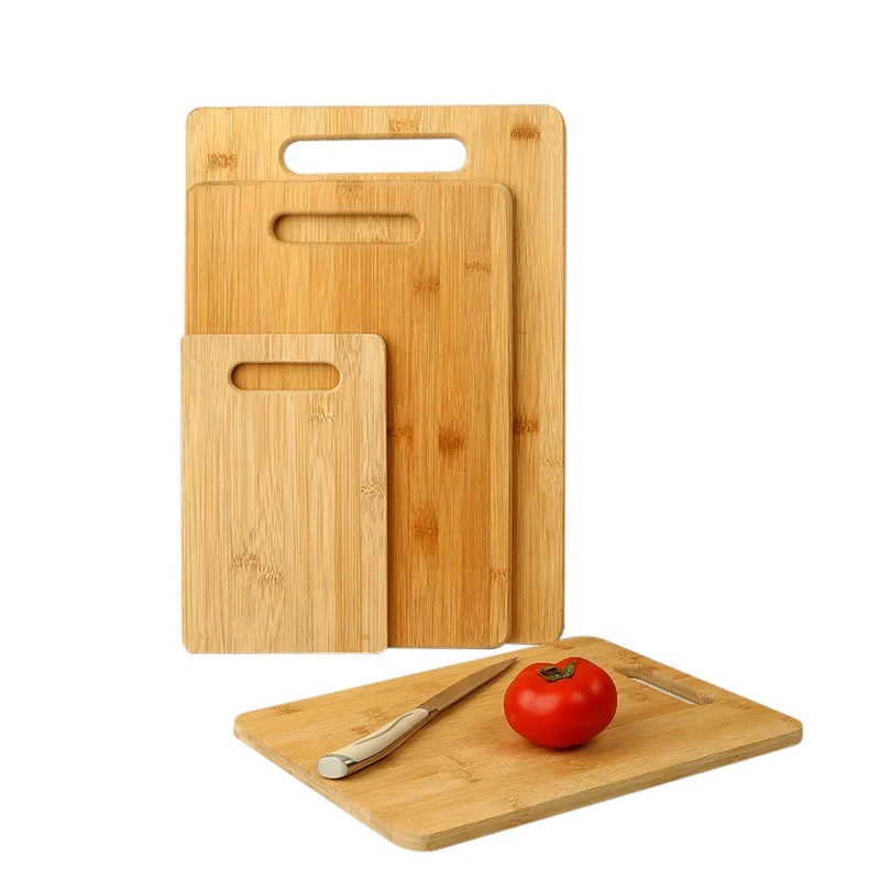 Natural Bamboo Kitchen Tools Organic 4-piece Set Kitchen Chopping Board ...