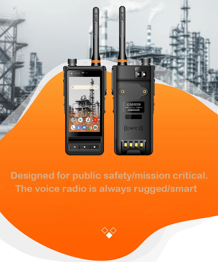 4w Lte Multimode Android Intrinsically Safe Mobile Phones Walkie T