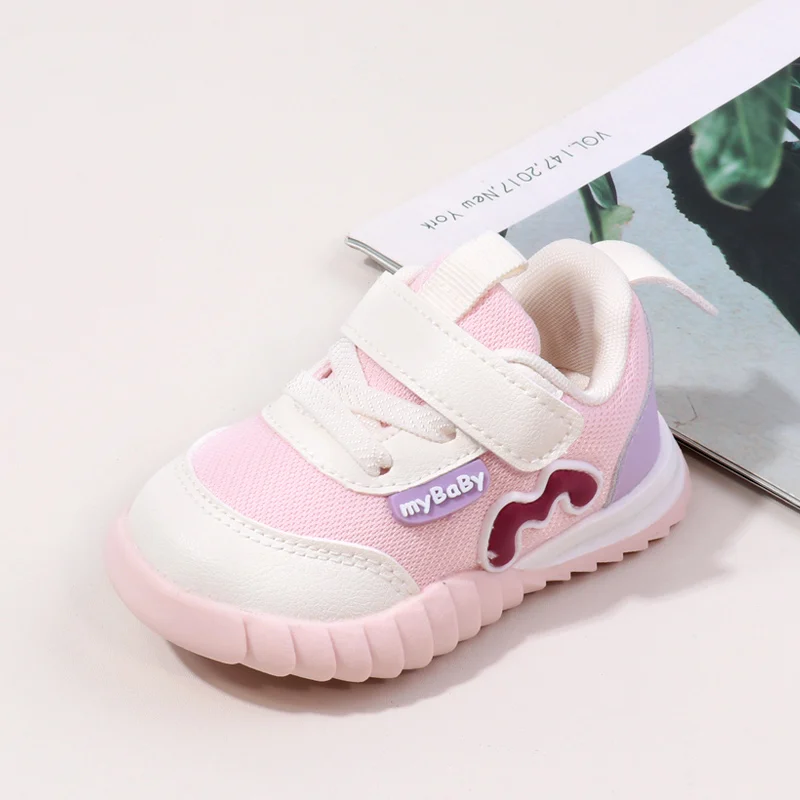 Spring and Autumn Mesh Surface Breathable Children's Shoes Casual White Sneaker supplier