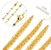 Cadena de labios de 2,0 mm dorada