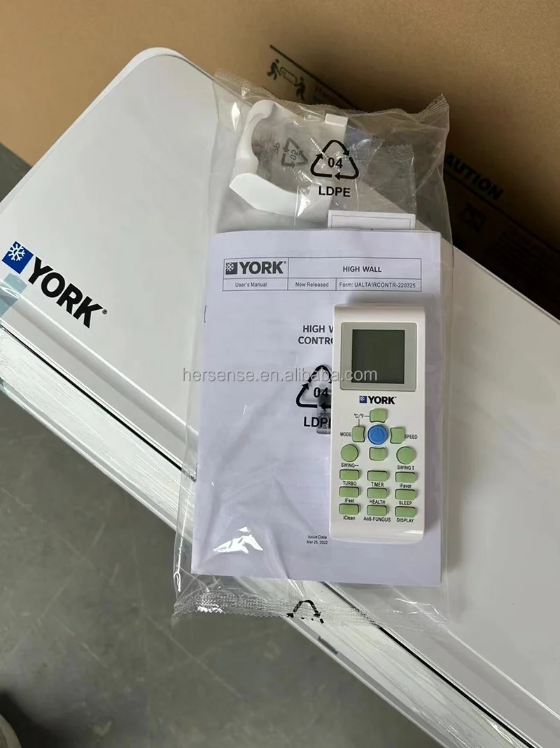 Smart WiFi Control BTU 24000 Wall-Mounted Split AC York USA Mexico Philippines Air Conditioners 220v 60Hz 2.5hp