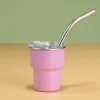 Pintura magenta regular de 2 oz (una sola capa) con pajita.