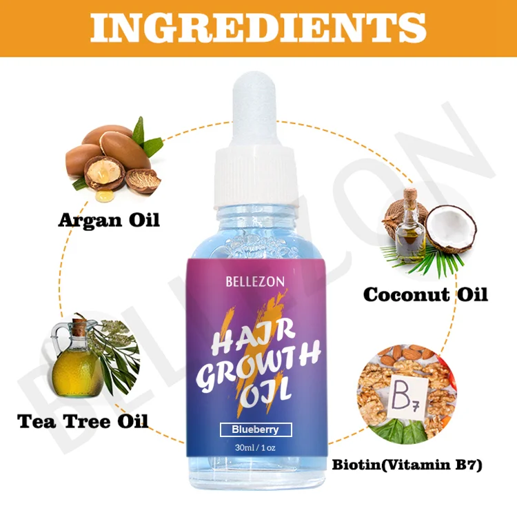 Натуральное масло для быстрого роста волос 30 мл