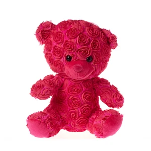 Valentine's Day Teddy Bear Stuffed Animal Plush Dolls Red Hot Rose Teddy Bear Toys PP Cotton Filled