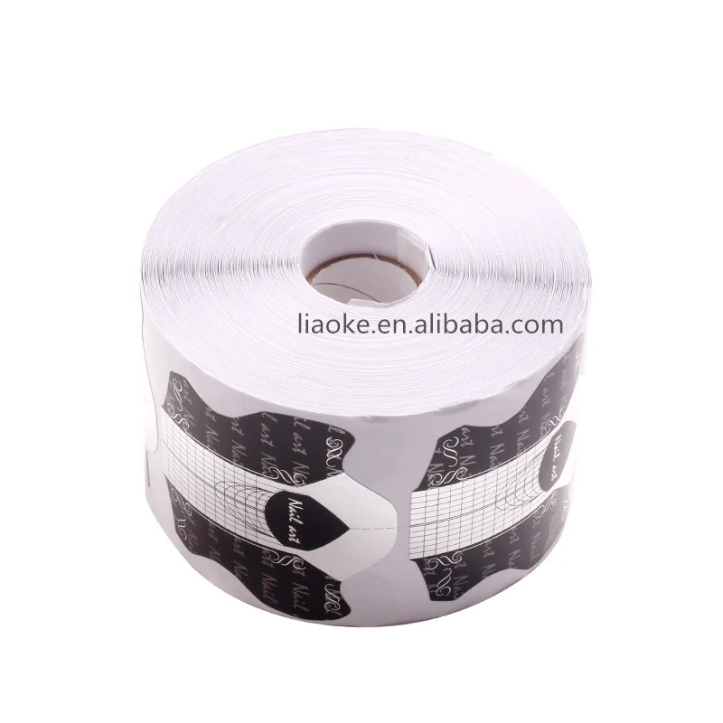500 Pcs Nail Extension Forms Stickers Nail Art Holder for Acrylic Tips ...