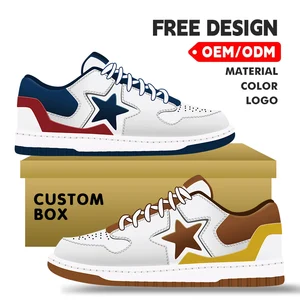 Low Authentic Grain Lichi Genuine Leather Air Logo Customization Men's Casual Custom Sneakers Men Sports Shoes