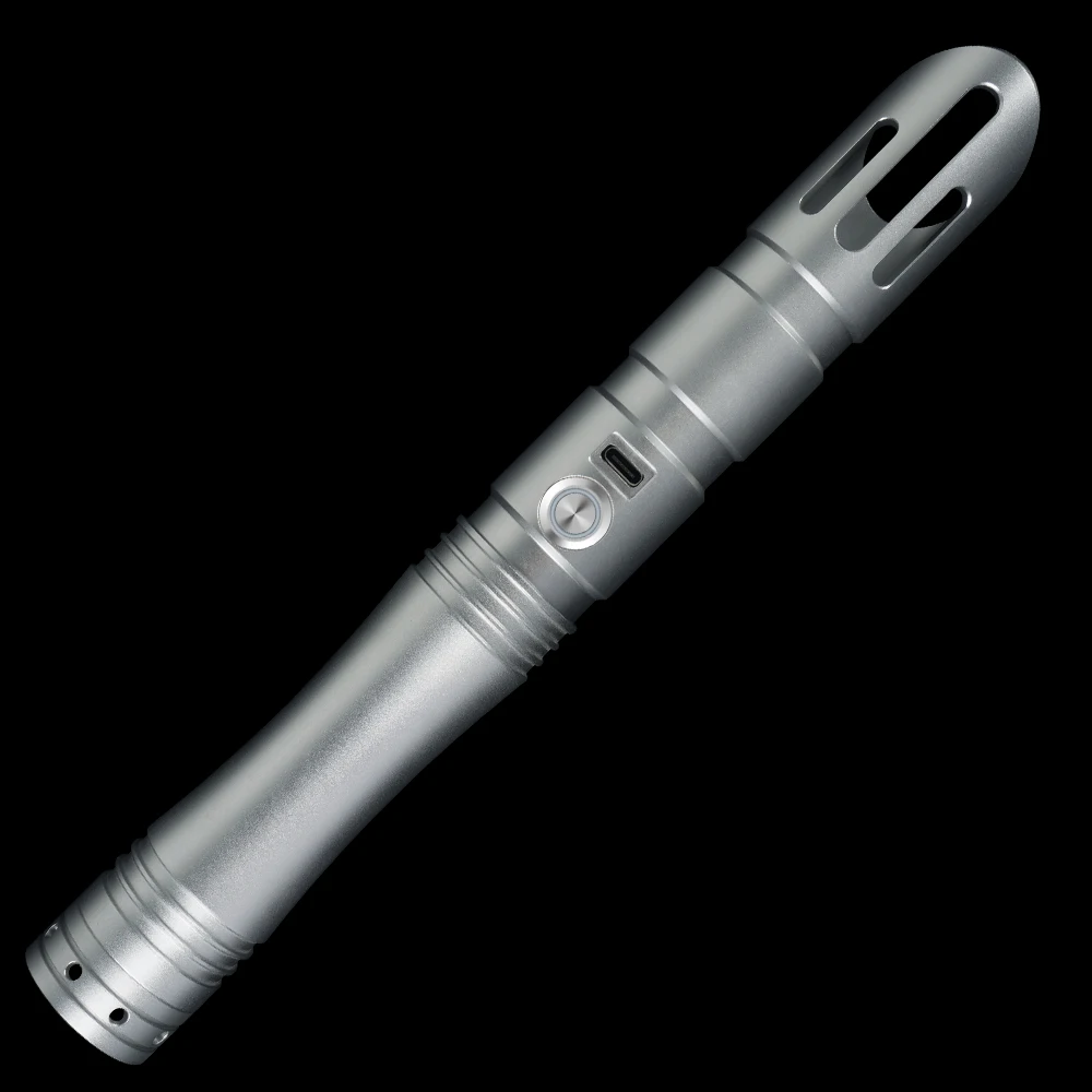 Custom Lightsaber Sword Nunchaku Lightsaber Black Hilt Pink Blade Light