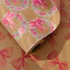 Christmas Series - Pink Floral Wreath Roll