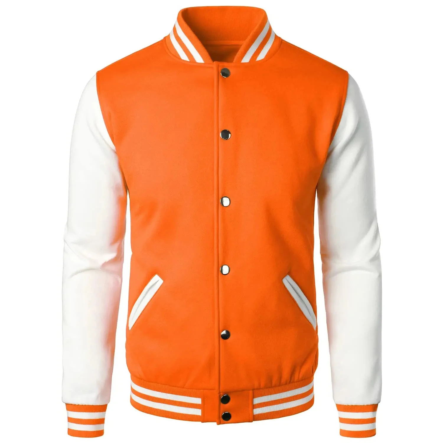 Design Baseball letterman Long Sleeves Unisex Sports Wear Sweatshirt Varsity Jacket mens_voghion.com