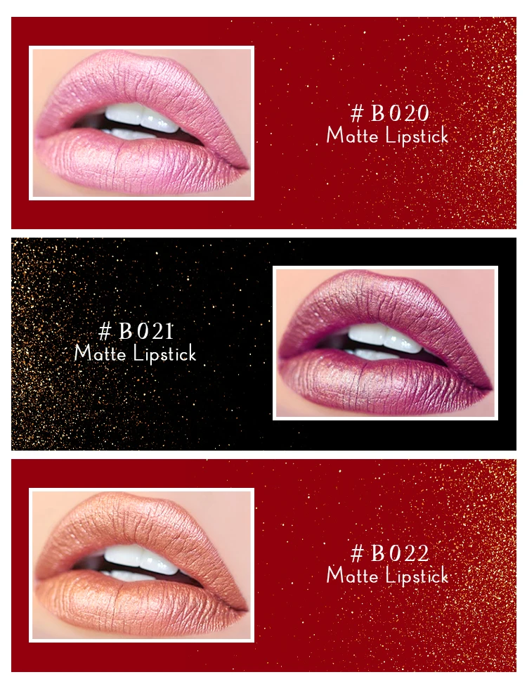 Customised Pink Gradient Glitter Private Label Natural Organic Lipstick