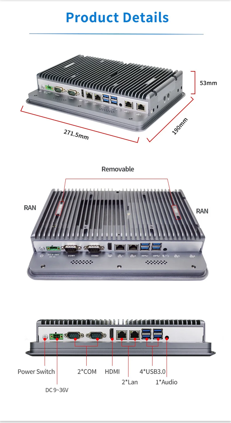 fanless industrial panel pc