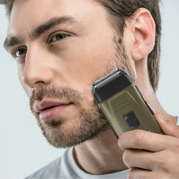 Washable Usb Rechargeable Electric Razor Cutter Heads Face Beard Hair Shave Machine Foil Shaver For Men