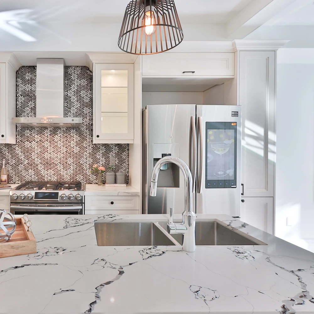 Kitchen Island Quartz Countertop Table STATEN Quartz Kitchen