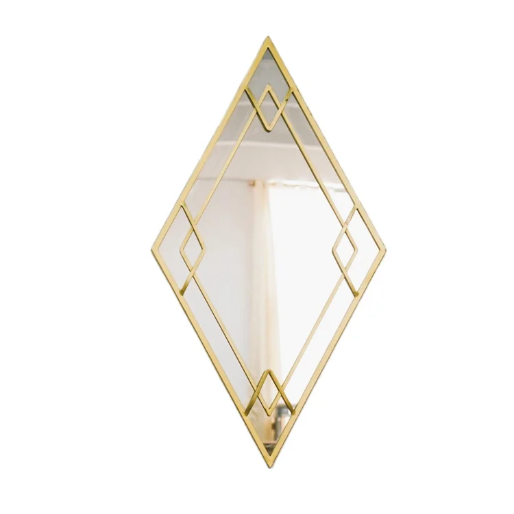 Bedroom Diamond Style Golden Living Room Antique Decorative Wall