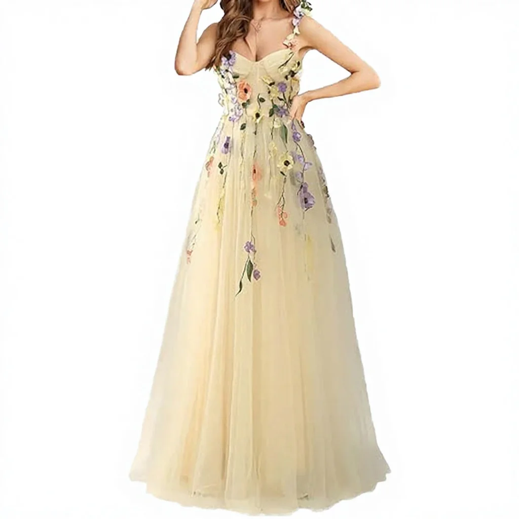 asian chiffon dresses Women's Evening Party Dress 2025 Southeast Summer A-Line Lace Natural Spaghetti Strap Floor-Length Elegant The Qipao Primary color:Lilac NA-10.07.25AM Pakistani clothes ✨ WOW… we're loving
