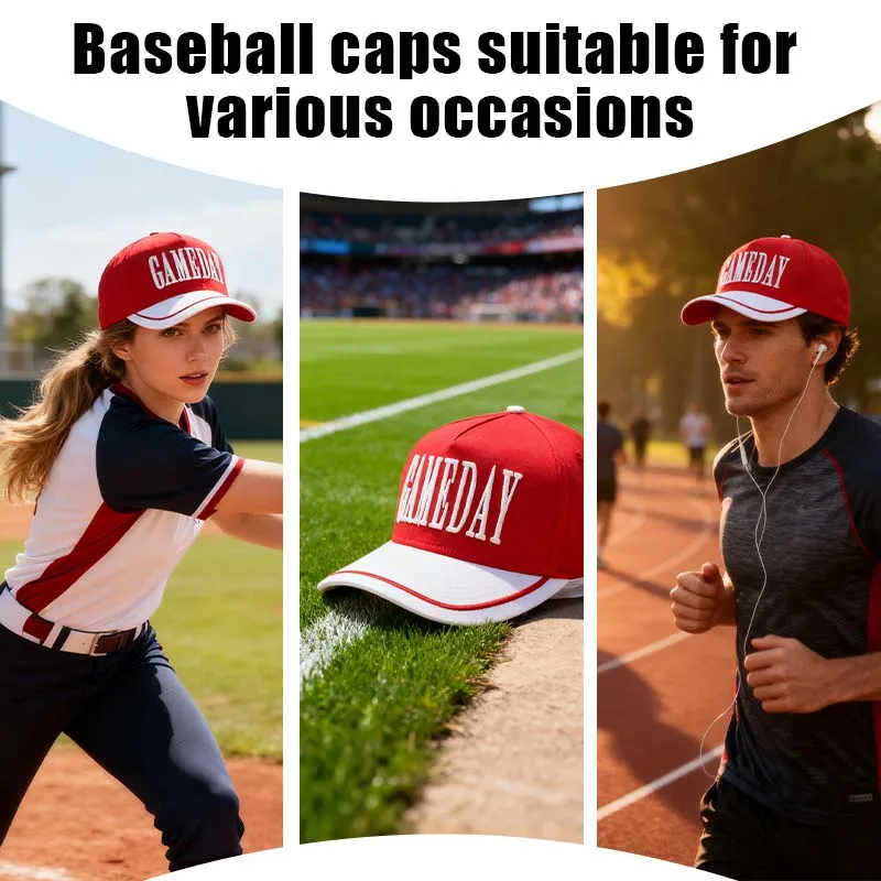 Running Sports Structure Cotton High Crown Style Custom 3D Embroidery Logo a Frame Two Tone  5 Panel Baseball Cap Hats for Men