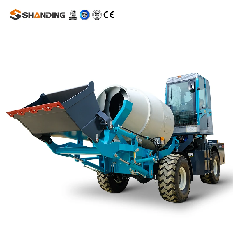 Small Mini Self-loadng Concrete Mixer Truck Ready Mix Concrete Mixer Design of Mixer Truck Portable Automatic Wheel Concrete Mix